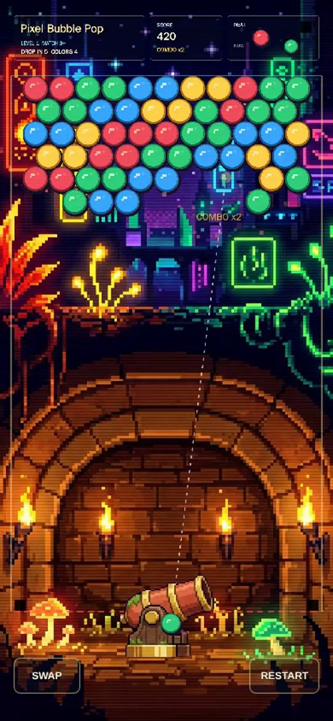 Pixel Bubble Pop game cover